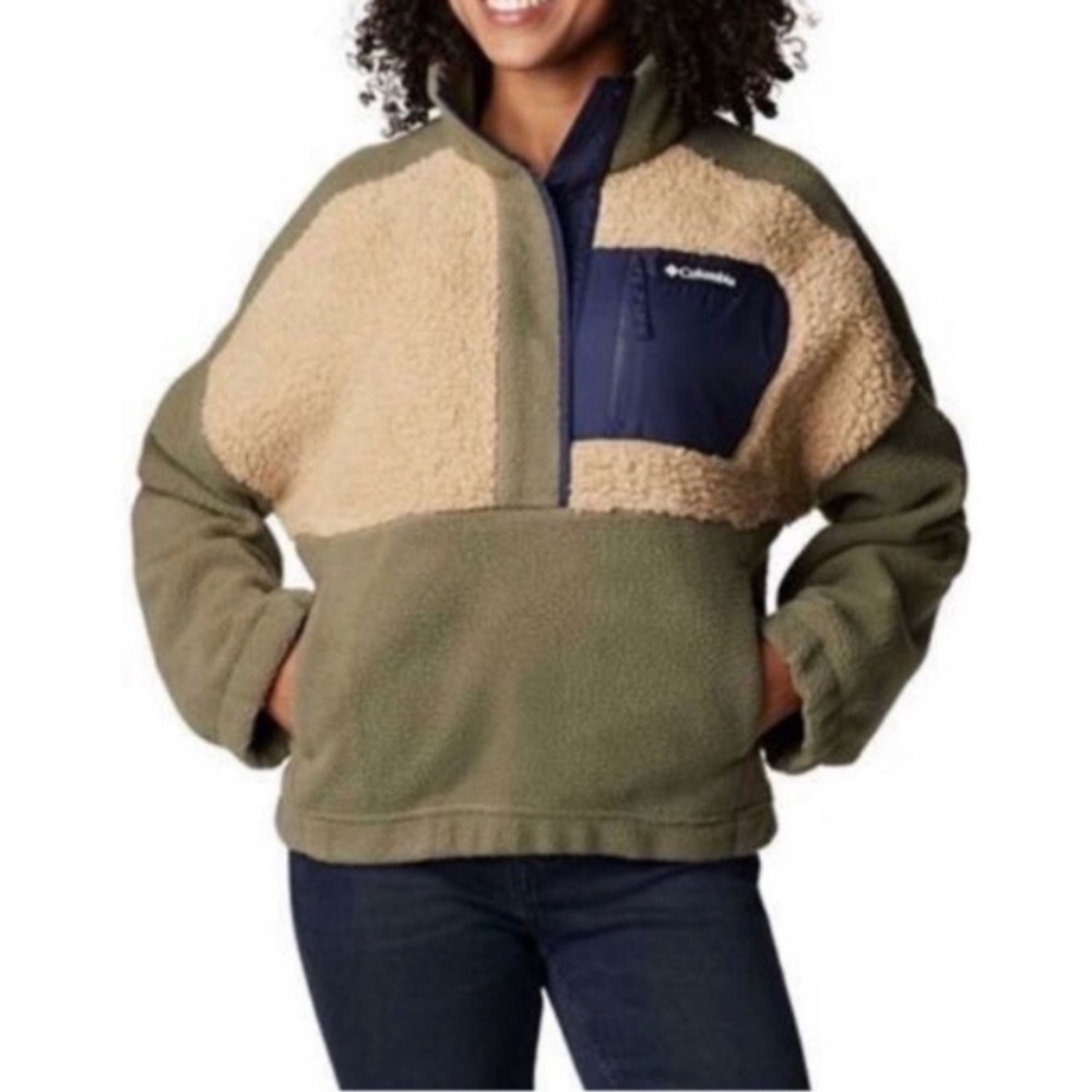 NWT Columbia lodge sherpa pullover LARGE (last one)